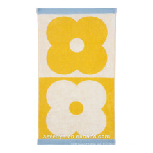 Toalla Spot Domino de flores - Amarillo - Toalla de mano, Toalla de baño Ht-062